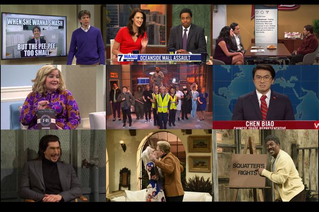 A photo montage of the best of SNL season 45